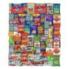 BLUE RIBBON Fathers Day Snack Box Care Package Variety Pack (90 Count) Ultimate Sampler Mixed Bars Cookies Chips Candy Snacks Box for Office Schools Friends Family College Students Women Men Adult Kid Teens Fathers Day Gift Basket